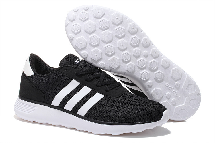 Men's/Women's Adidas NEO Lite Racer Shoes Core Black/Running White F97999