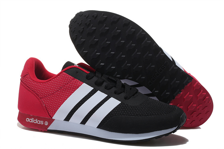 Men's/Women's Adidas NEO V Racer TM Apr Running Shoes Core Black/University Red/White