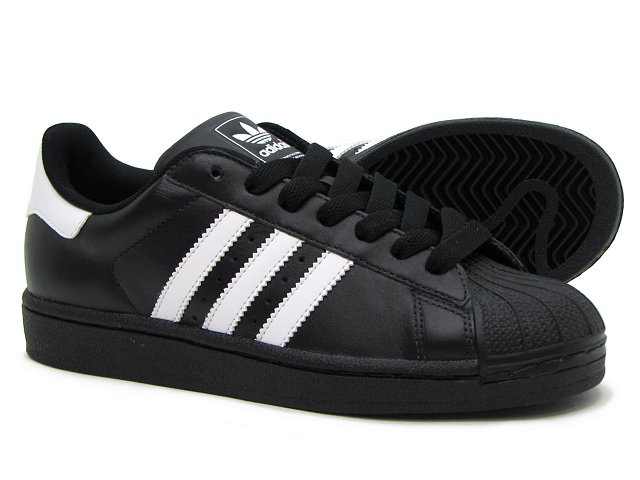 Men's Adidas Originals Superstar II Shoes Black/White G17067