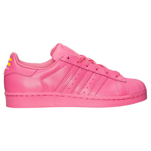 Women's Adidas Originals Superstar x Pharrell Williams Supercolor Casual Shoes Semi Solar Pink S31606