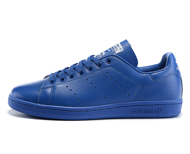 Men's/Women's Adidas Originals Pharrell Williams Stan Smith Tennis Shoes Bluebird/Bluebird/White B25386