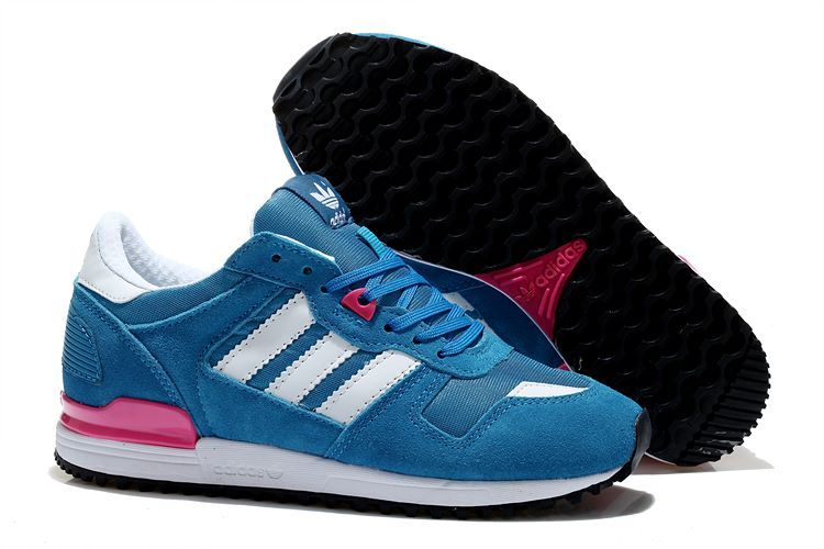 Men's/Women's Adidas Originals ZX 700 Shoes Hero Blue/White/Solar Pink M20978
