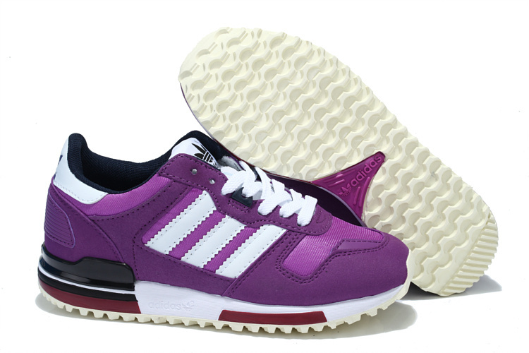 Women's Adidas Originals ZX 700 Shoes Violet/Running White Q20697