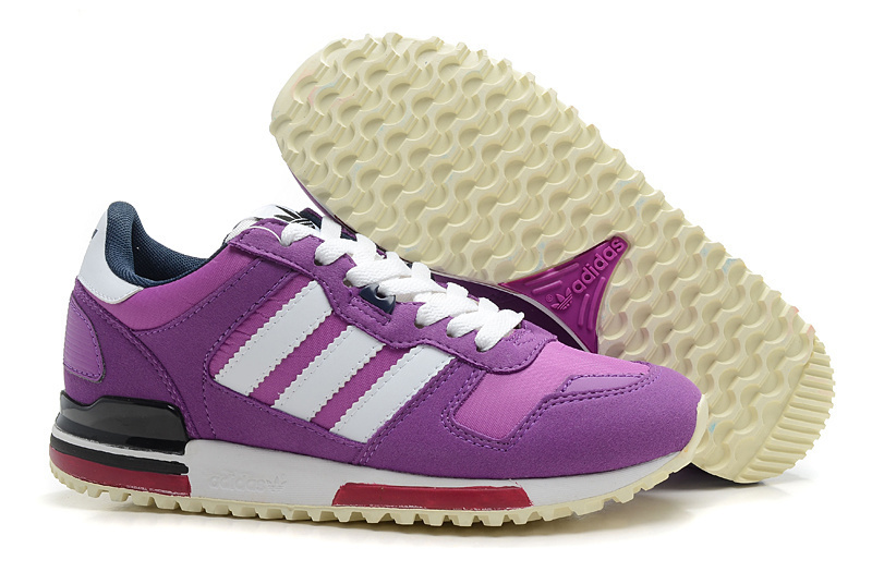 Women's Adidas Originals ZX 700 Shoes Violet/Running White