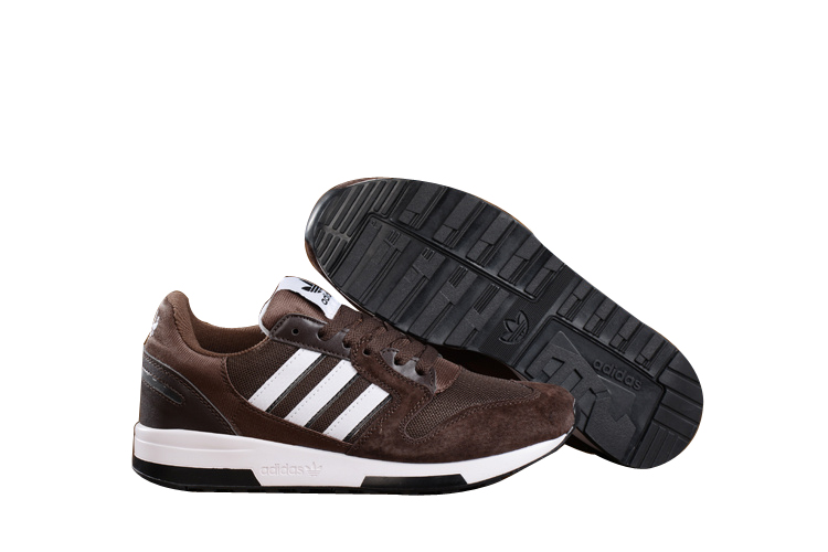 Men's Adidas Originals ZX 420 Shoes Brown/White