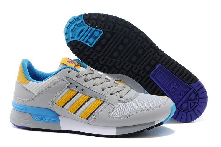 Men's/Women's Adidas Originals ZX 630 Shoes LG Solid Grey/Bright Yellow/Rich Purple M25551