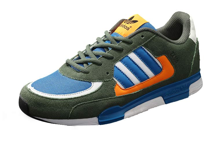 Men's/Women's Adidas Originals ZX 850 Shoes Army Green/Blue 65888