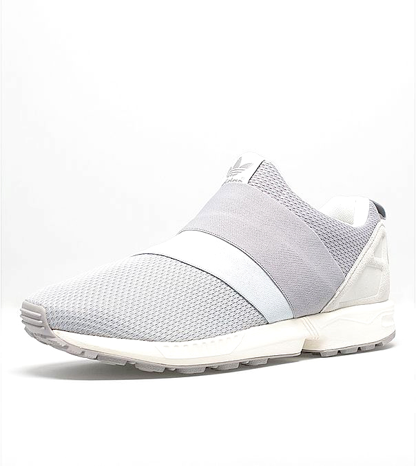 Men's adidas Originals ZX Flux Slip-On Shoes Wolf Grey/Running White B34454
