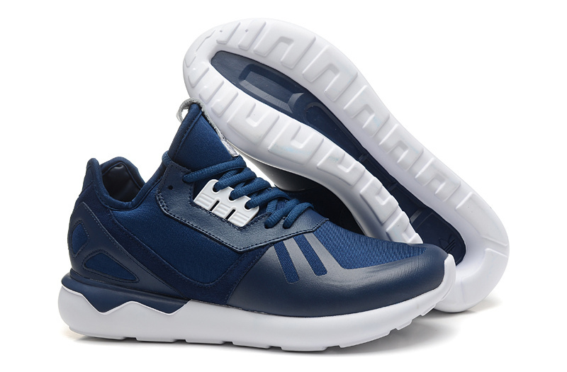 Men's/Women's Adidas Originals Tubular Running Shoes Navy/White B41273