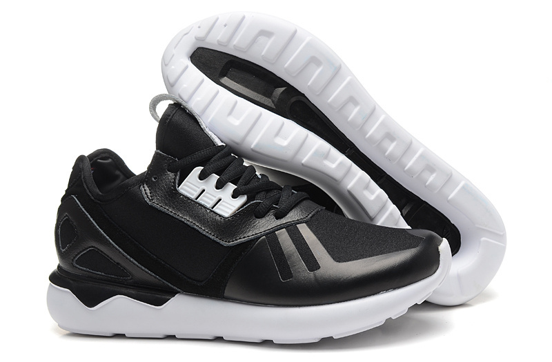 Men's/Women's Adidas Originals Tubular Running Shoes Black/White B41272