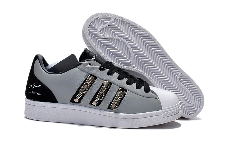 Men's/Women's Adidas Y-3 "Zipper Star" LifeStyle Shoes Metallic Grey/Black/Running White B25715