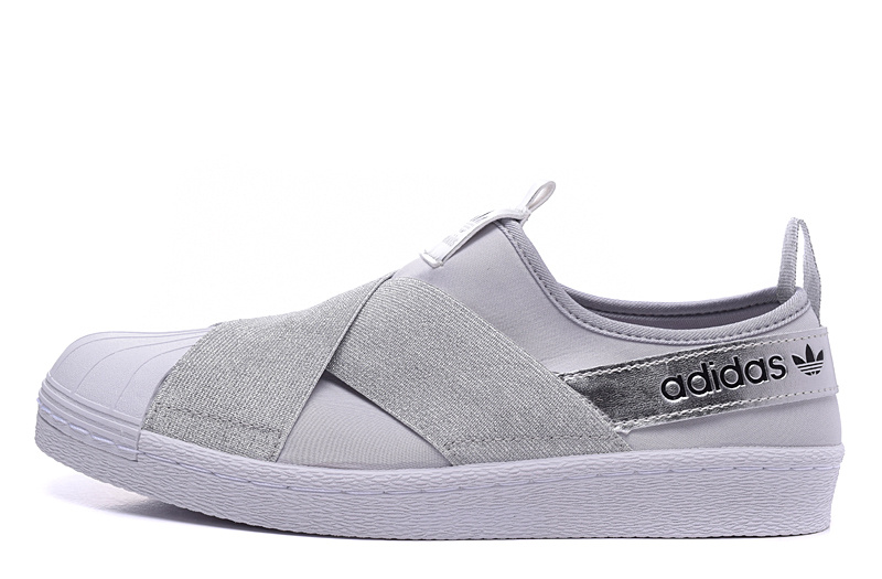 Men's/Women's Adidas Originals Superstar Slip On Trainer Grey/Silver