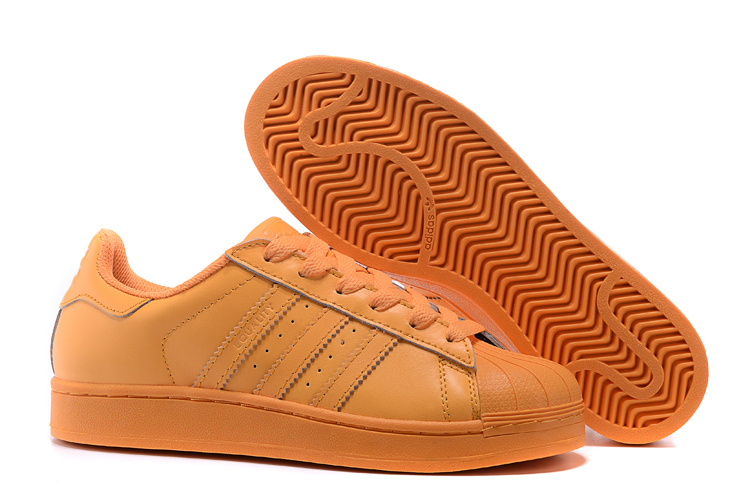 Men's/Women's Adidas Originals Superstar Supercolor Pack Shoes Bright Orange S83394
