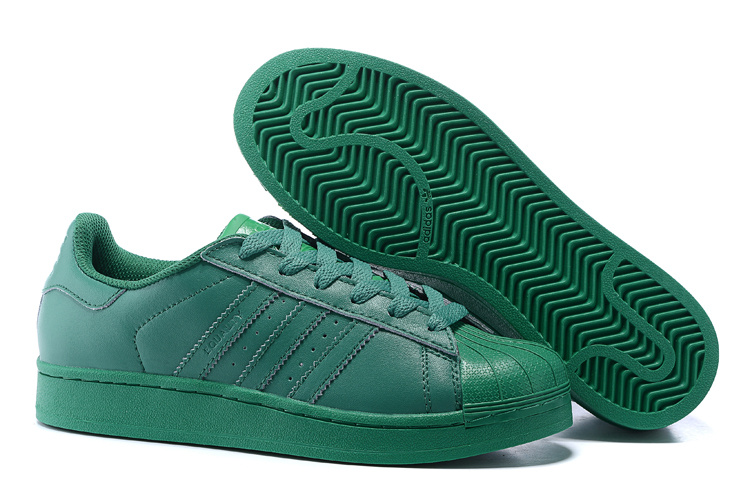 Men's/Women's Adidas Originals Superstar Supercolor PHARRELL WILLIAMS Shoes Blaze Green S83390