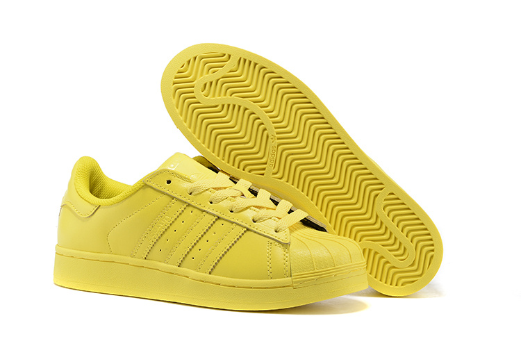 Men's/Women's Adidas Originals Superstar Supercolor PHARRELL WILLIAMS Shoes Bright Yellow S41837