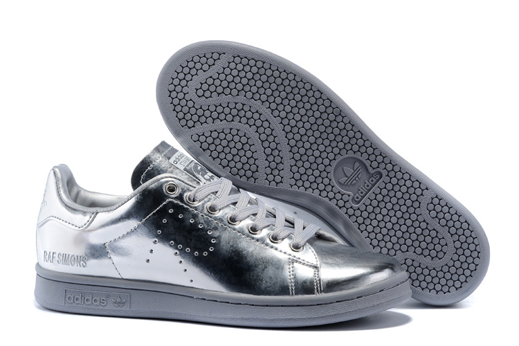 Men's/Women's Adidas Originals Stan Smith Shoes Silver G34065