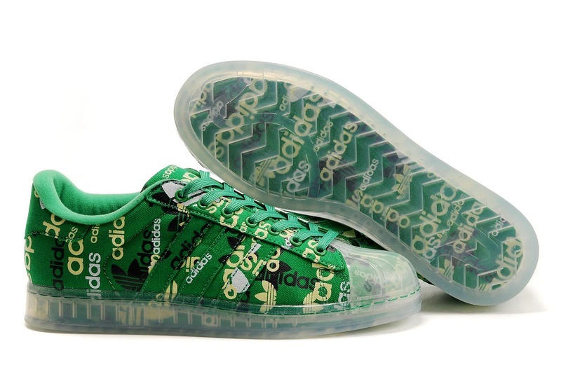 Men's/Women's Adidas Originals Superstar CLR Shoes Green 027902