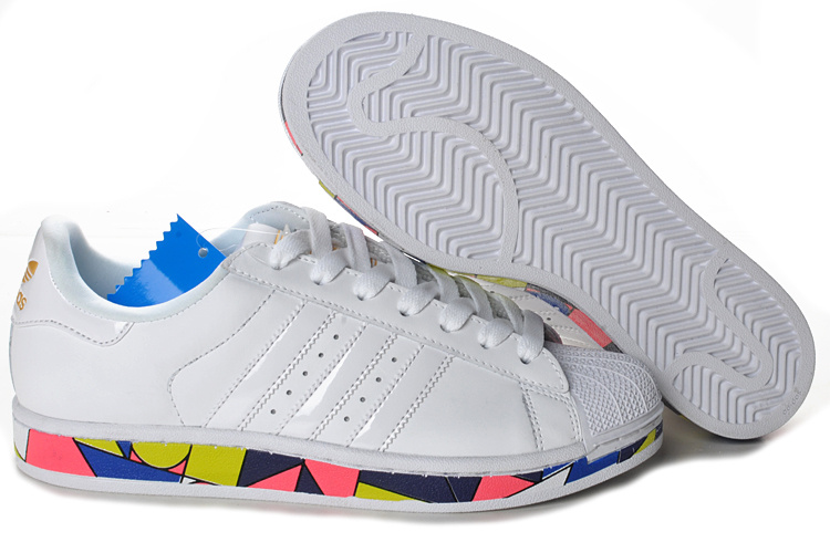 Men's/Women's Adidas Originals Superstar 2 Clover Picasso Lovers Casual Shoes White G50964