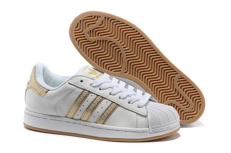 Women's Adidas Originals Superstar 2 "Bling Pack" Casual Shoes White/Gold