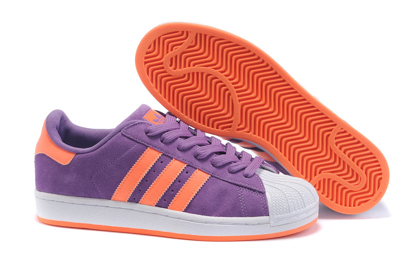 Men's/Women's Adidas Originals Superstar Casual Shoes Purple/Orange G43722