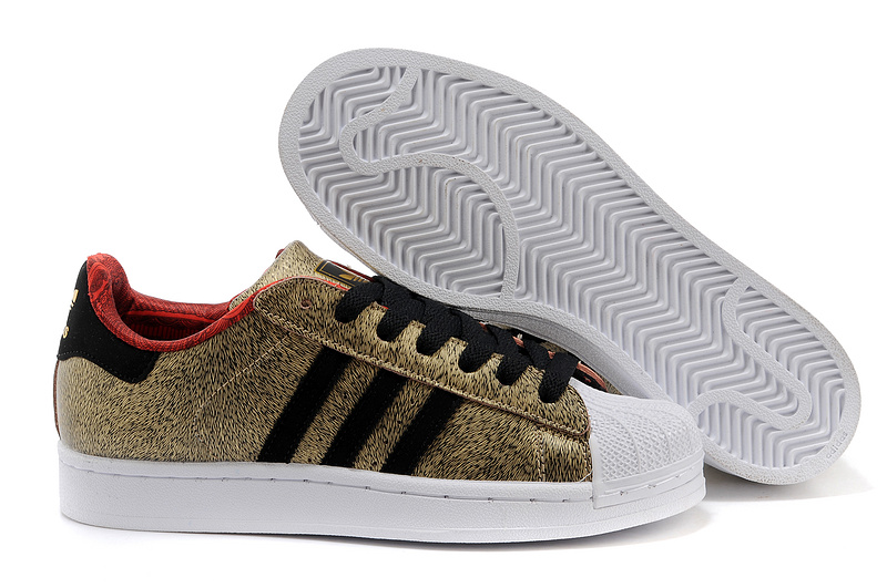 Men's/Women's Adidas Originals Superstar 2 "YOTH" Pack Year OF THE Horse Casual Shoes Gold / Black / Red D65601