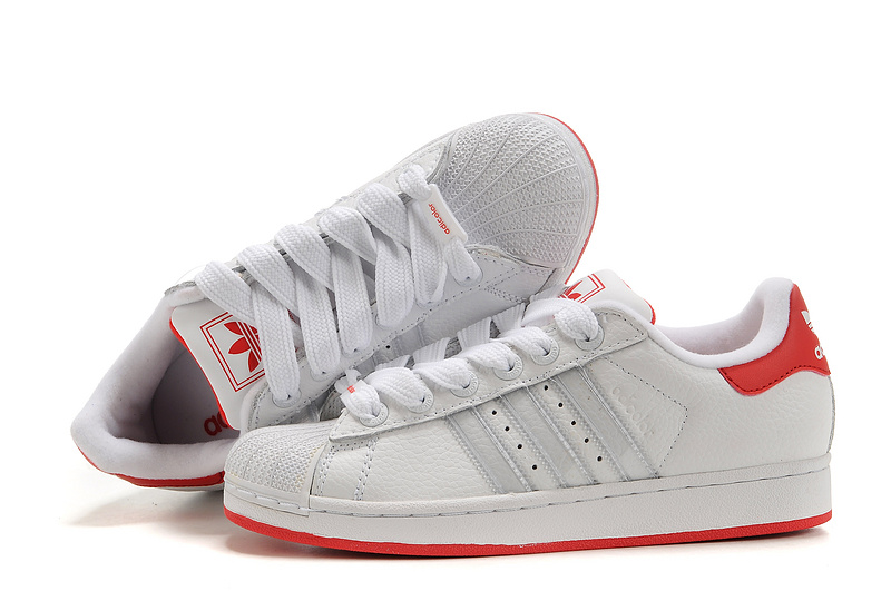 Women's Adidas Originals Superstar 2 Casual Shoes White/Red 919618