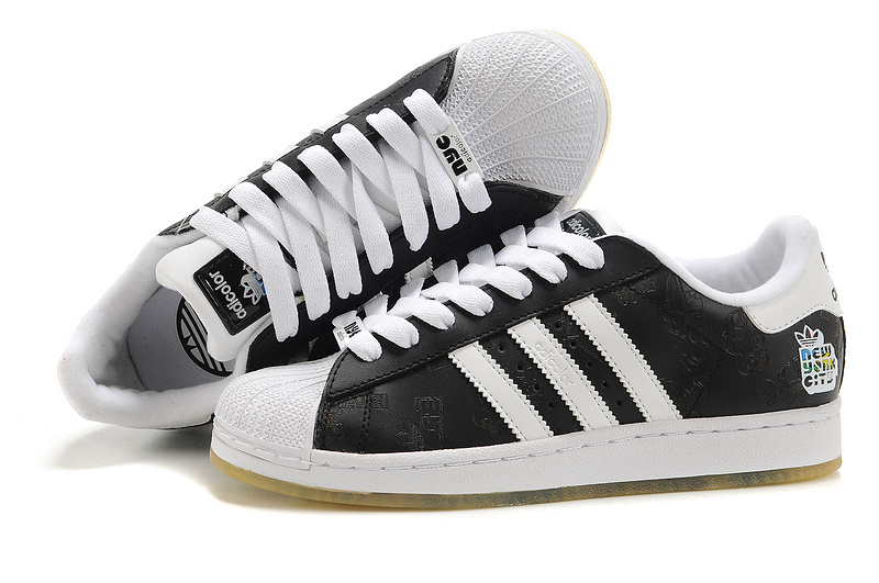 Men's/Women's Adidas Originals Superstar Adicolor Casual Shoes Black/White