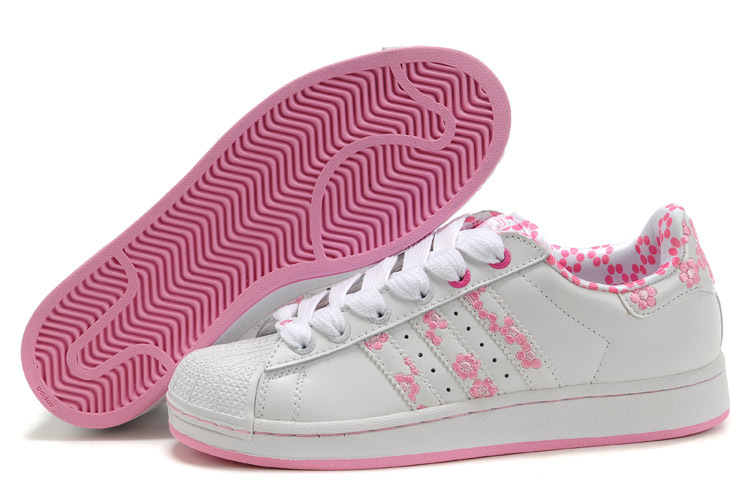 Women's Adidas Originals Superstar 2 Casual Shoes White/Pink