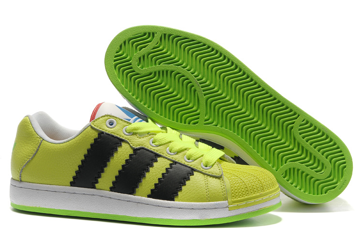 Men's/Women's Adidas Originals Ultra Stars Casual Shoes Electric Green/Black G61590