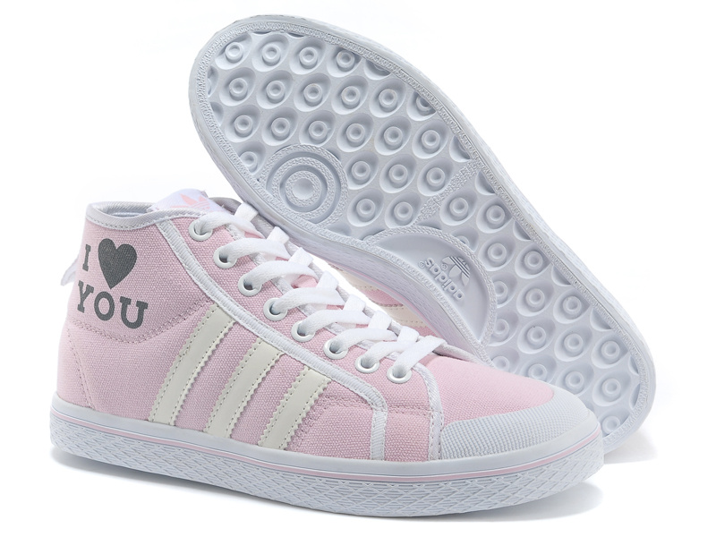 Women's Adidas Originals Honey Stripes Mid W Casual Shoes Pink V13520