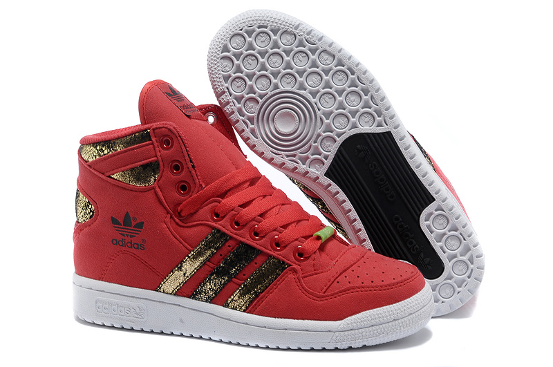 Men's/Women's Adidas Originals DECADE OG MID "Year of the Snake" Casual Shoes Red/Gold Q35132