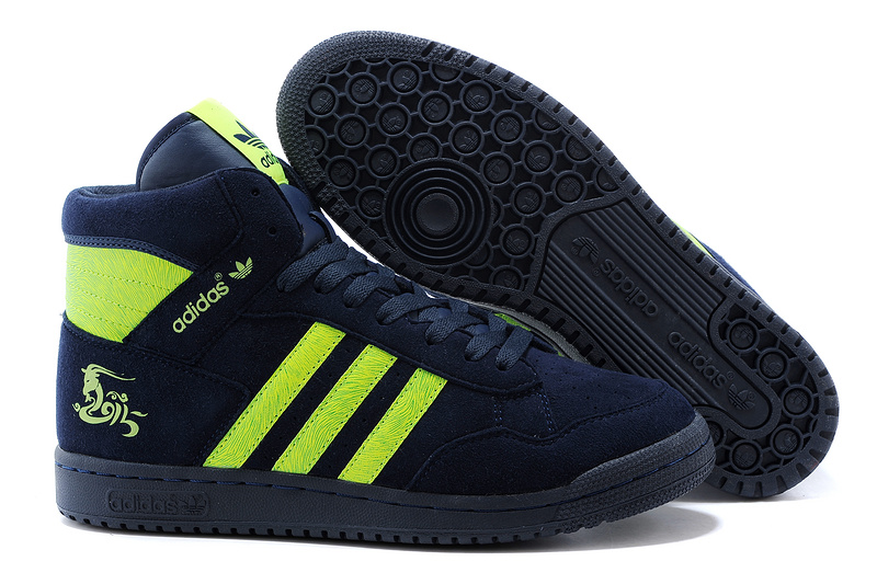 Men's/Women's Adidas Originals PRO Conferen HI CHY Casual Shoes Navy Green G15688