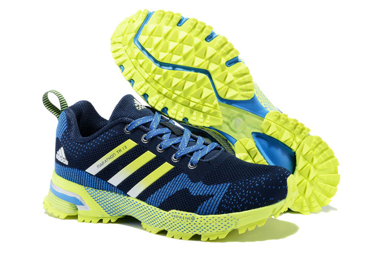 Men's Adidas Marathon TR 13 Running Shoes Navy/Bold Blue/Fluorescent V21833
