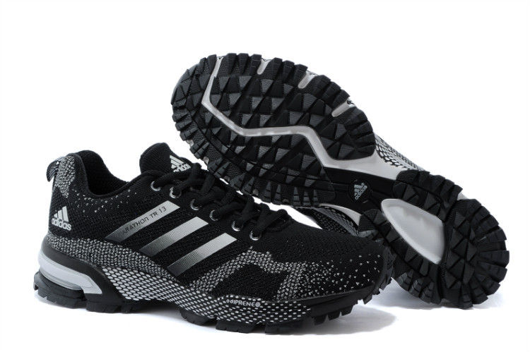 Men's/Women's Adidas Marathon TR 13 Running Shoes Core Black/White V21832