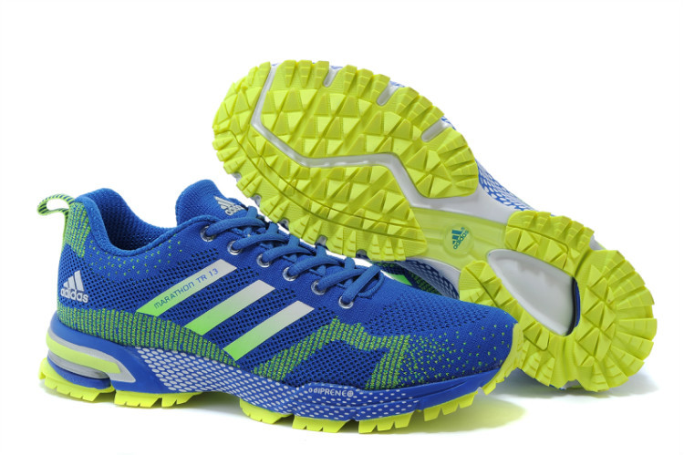 Men's Adidas Marathon TR 13 Running Shoes Bold Blue/Fluorescent Green V21833