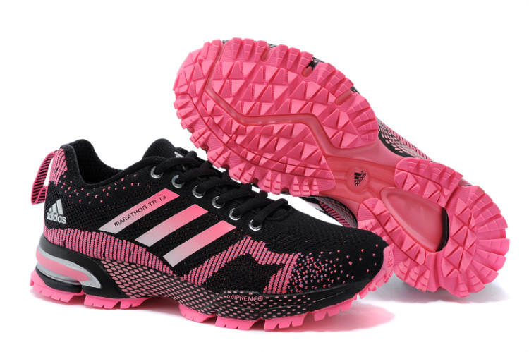 Women's Adidas Marathon TR 13 Running Shoes Black/Peach V21843