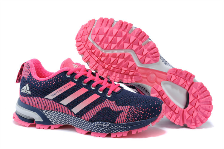 Women's Adidas Marathon TR 13 Running Shoes Black/Navy/Fuchsia V21844