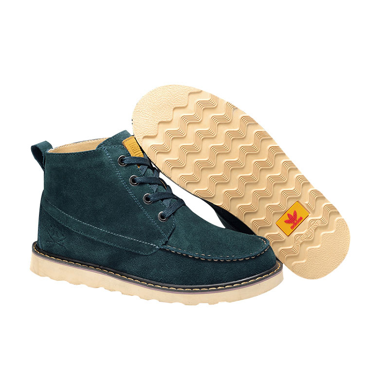 Men's Adidas Outdoor High Suede Shoes Ink Green/Beige