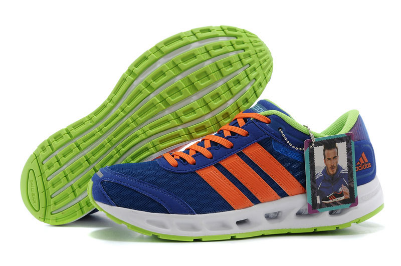 Men's Adidas Climacool Solution Running Shoes Bold Blue/Orange/Green V20351