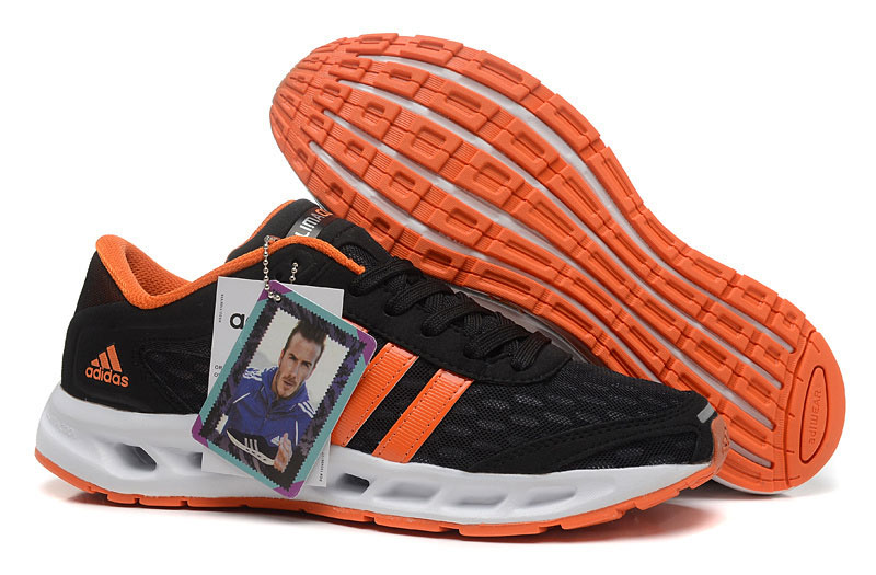 Men's Adidas Climacool Solution Running Shoes Core Black/Orange