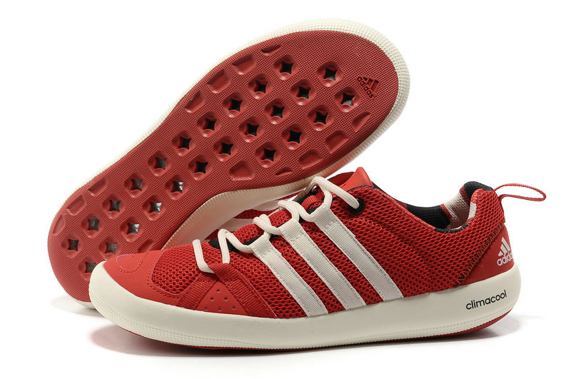 Men's/Women's Outdoor Climacool Boat Lace Shoes Scarlet/White G60607