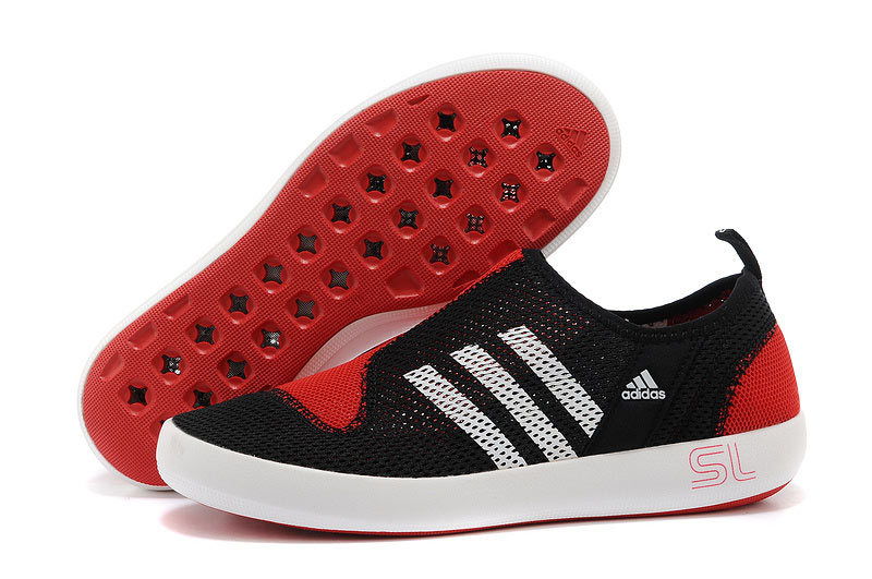 Men's/Women's Adidas Outdoor Climacool Boat SL Unisex Shoes Core Black/Bright Red
