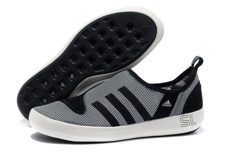 Men's/Women's Adidas Outdoor Climacool Boat SL Unisex Shoes Metallic Grey/Black