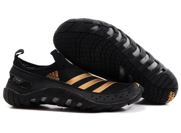 Men's Adidas Originals Jawpaw II Water Outdoor Running Shoes Black/Gold V23076
