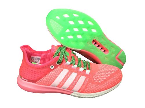 Women's Running Climachill Cosmic Boost Shoes Flash Red/Running White/Flash Green B44500