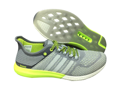 Men's Running Climachill Cosmic Boost Shoes Grey/Light Grey/Fluorescent Yellow B44082