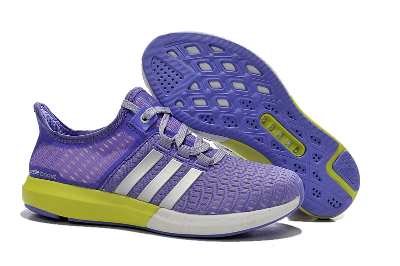 Women's Running Climachill Ride Boost Shoes Light Purple/Volt-Silver S77248