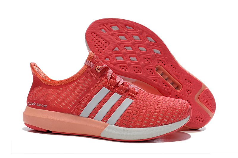 Women's Running Climachill Ride Boost Shoes Semi Flash Red/Ftwr White/Light Flash Orange S77245