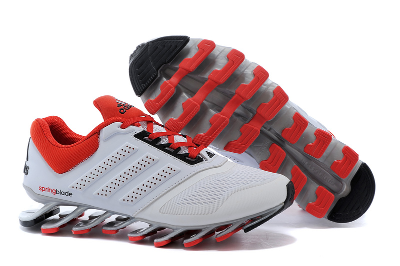 Men's Adidas Springblade Drive 2-0 Running Shoes White/Cardinal