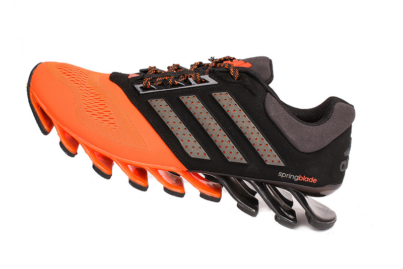 Men's Adidas Springblade 4 Running Shoes Orange/Black/Silver